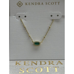 Kendra Scott Green Pendant Necklace